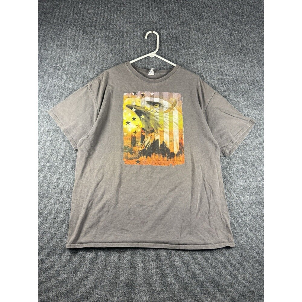Delta Pro weight t-shirt vintage Bald Eagle Big Graphic 2XL